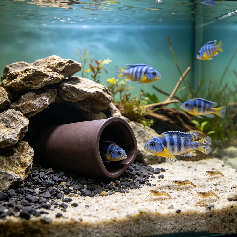Nueva cueva para acuario, refu - Hide Cave Ceramic reseña y precio